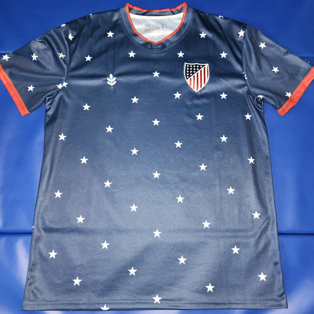 Olive & York USA "Starry Night" limited edition soccer jersey. Size L.